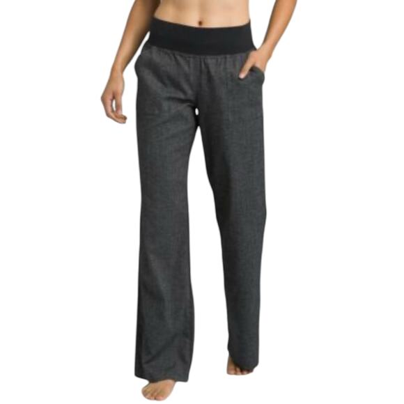Prana Mantra Pant Wide Leg Pull On Hemp Blend Outdoors Gorpcore Size Small NEW - Picture 2 of 12